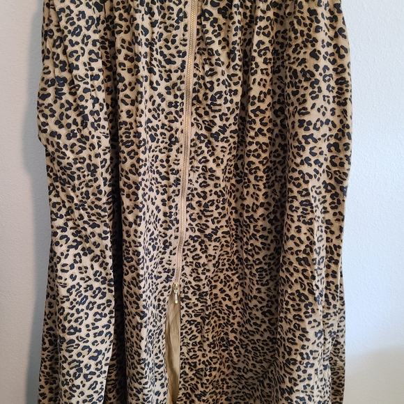 Anthropologie Tommie Leopard Print Midi Dress - Brown. Size M - Picture 4 of 8
